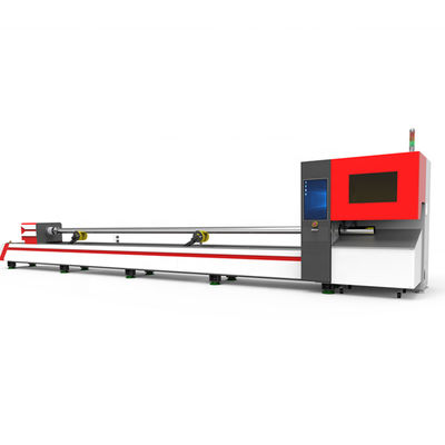1kw 6kw CNC ফাইবার লেজার মেটাল কাটিং মেশিন স্কয়ার আয়তক্ষেত্র রাউন্ড স্টিল টিউব কাটিং