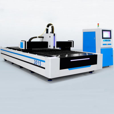 শীট মেটাল CNC ফাইবার লেজার কাটিং মেশিন 3kw ডাবল টেবিল 3015